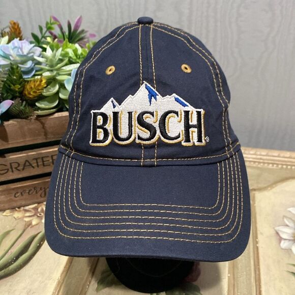 H3 Headwear Busch Beer Adjustable Baseball Cap Blue - Picture 12 of 12